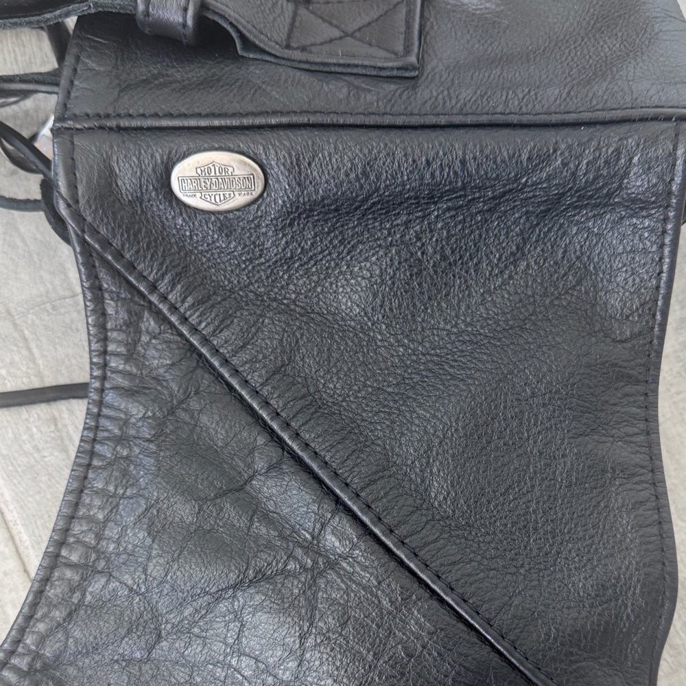 Harley-Davidson Black Leather Pants - Picture 2 of 5